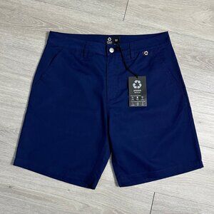 BNWT Afends - Ninety Two - Men's Recycled Fixed Waist Blue Shorts - Size 32